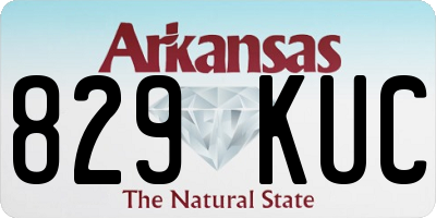 AR license plate 829KUC