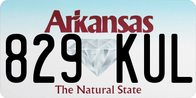 AR license plate 829KUL