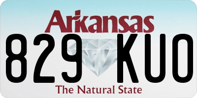 AR license plate 829KUO