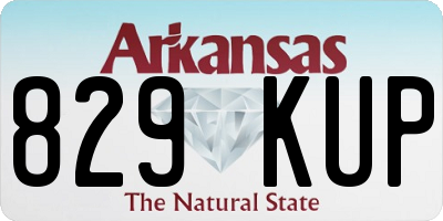AR license plate 829KUP
