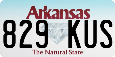 AR license plate 829KUS
