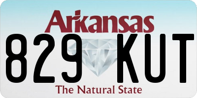 AR license plate 829KUT