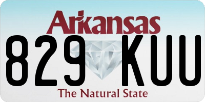 AR license plate 829KUU
