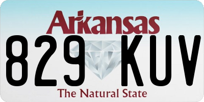 AR license plate 829KUV