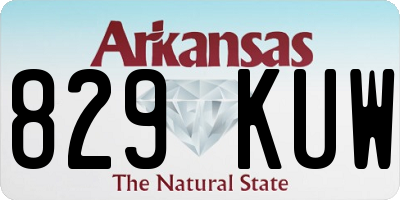 AR license plate 829KUW