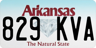 AR license plate 829KVA