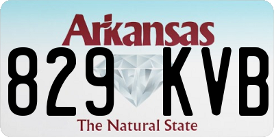 AR license plate 829KVB