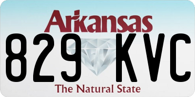 AR license plate 829KVC