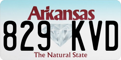 AR license plate 829KVD