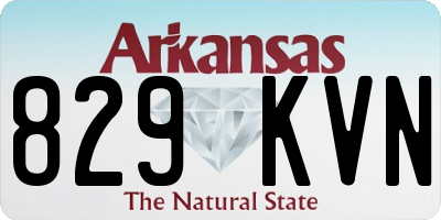 AR license plate 829KVN