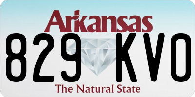 AR license plate 829KVO