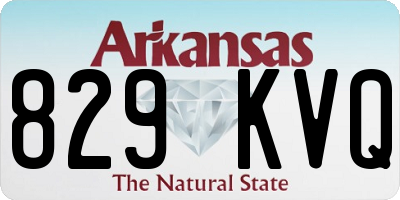 AR license plate 829KVQ
