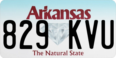 AR license plate 829KVU