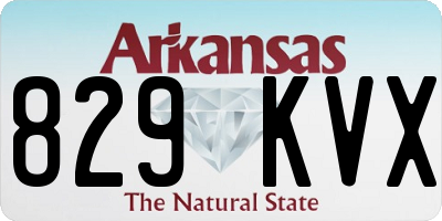 AR license plate 829KVX