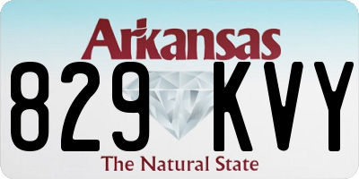 AR license plate 829KVY