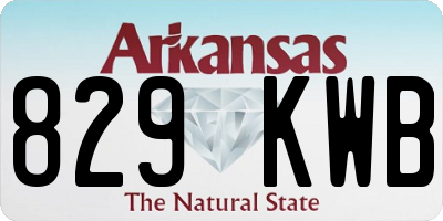 AR license plate 829KWB