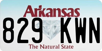 AR license plate 829KWN