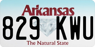 AR license plate 829KWU
