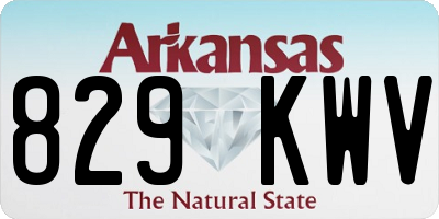 AR license plate 829KWV