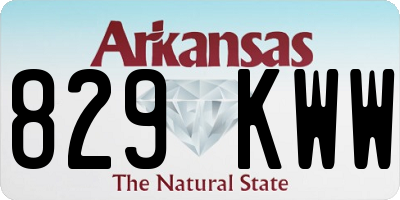 AR license plate 829KWW