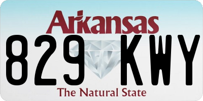 AR license plate 829KWY