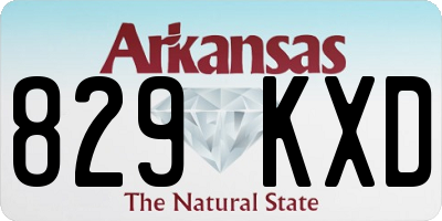 AR license plate 829KXD
