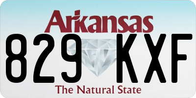 AR license plate 829KXF