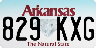 AR license plate 829KXG