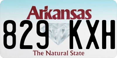 AR license plate 829KXH