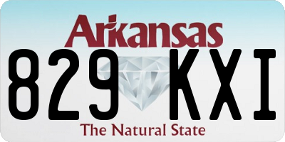 AR license plate 829KXI