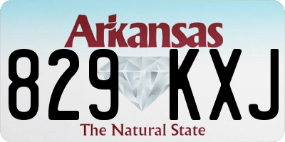AR license plate 829KXJ