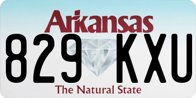 AR license plate 829KXU