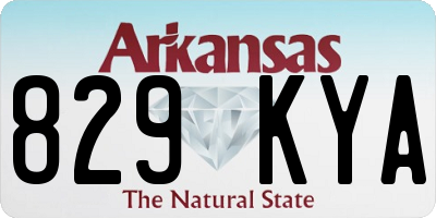 AR license plate 829KYA