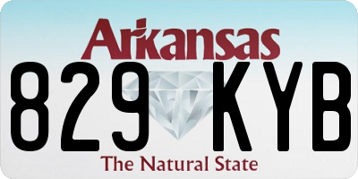 AR license plate 829KYB