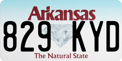 AR license plate 829KYD