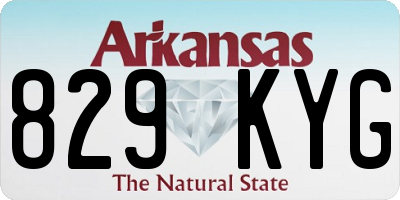 AR license plate 829KYG