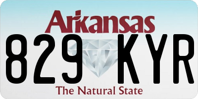 AR license plate 829KYR