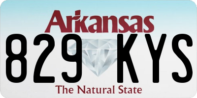 AR license plate 829KYS