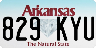 AR license plate 829KYU