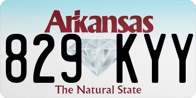 AR license plate 829KYY