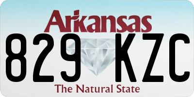 AR license plate 829KZC