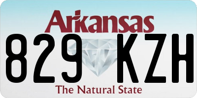 AR license plate 829KZH