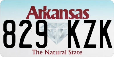 AR license plate 829KZK