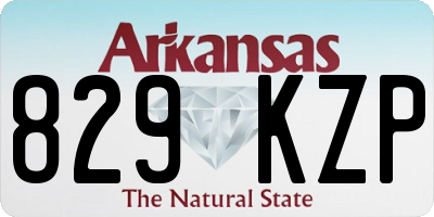 AR license plate 829KZP