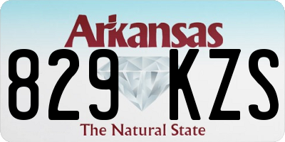 AR license plate 829KZS
