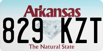 AR license plate 829KZT