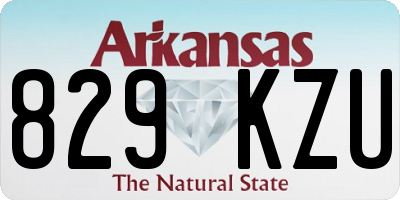 AR license plate 829KZU