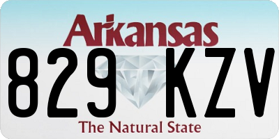 AR license plate 829KZV