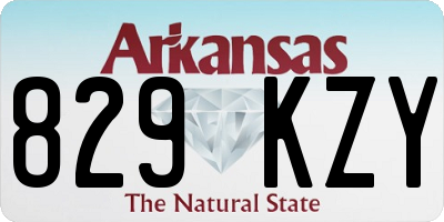AR license plate 829KZY