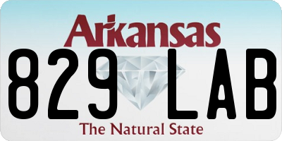 AR license plate 829LAB